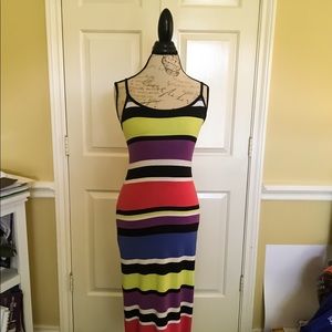 SOLD! Multicolored Bodycon Maxi Dress